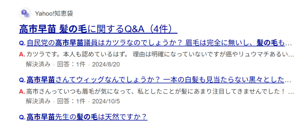 高市早苗の髪の毛はカツラって本当？使用時期とその理由は？